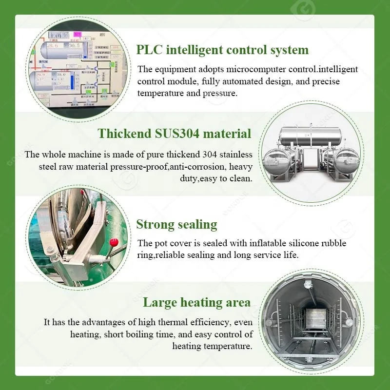 Harga Mesin Retort Rotary Dairy 500 Liter Milk Processing Canning Autoclave Water Sterilization Makanan Machine