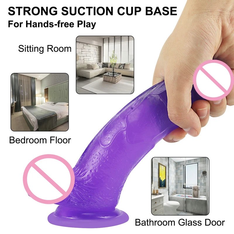 
Soft Grade Silicone Dildo Adult Product Sex Toys Dick Artificial Penis Realistic Dildo For Man And Women 