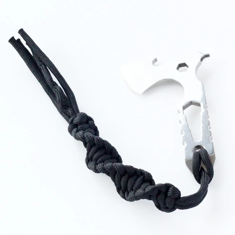 Tactical Handcrafted  Rope Braided Keychain EDC Knife Outdoor Gear Zipper Pulls Camera Cell Lanyard