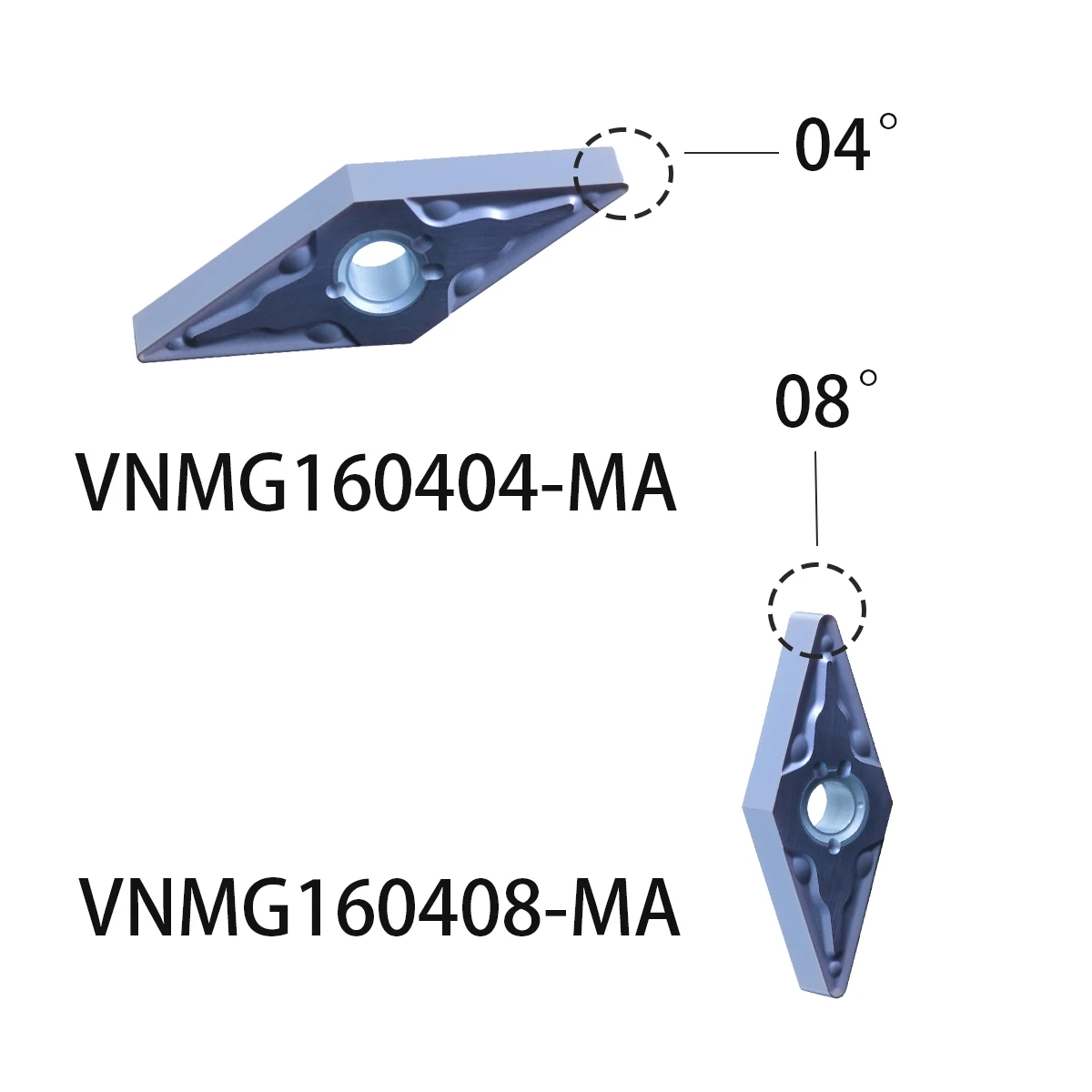 Высококачественные пластины VNMG160404 MA VP15 внешний токарный инструмент станок с ЧПУ режущие инструменты для