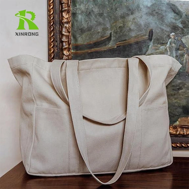 Large Capacity Eco Reusable Canvas Tote Shopping Travel Shoulder Bags