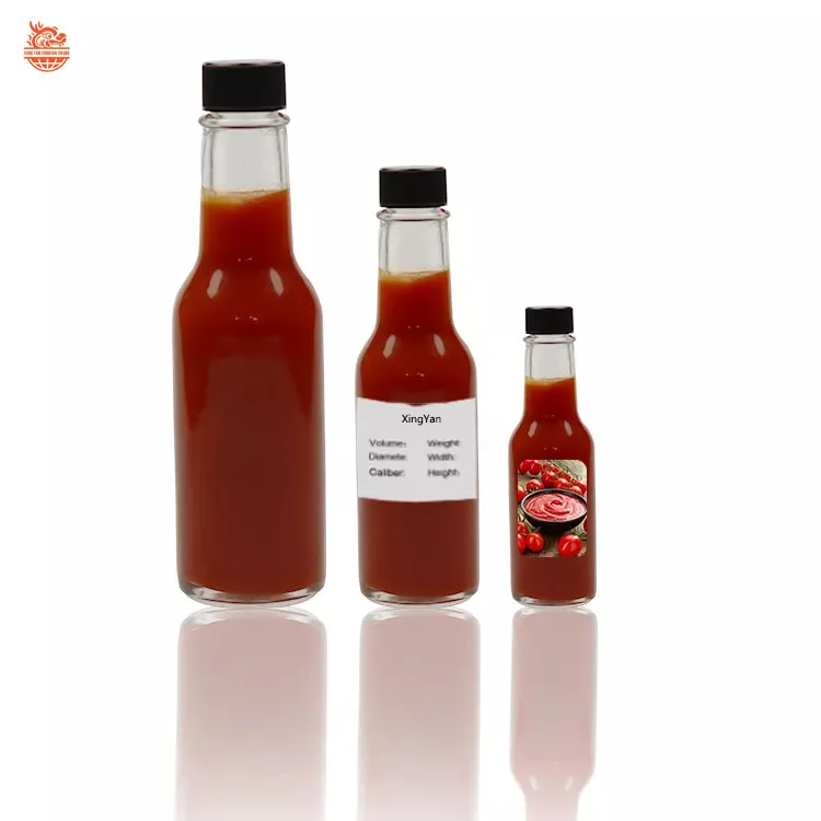 150ml 148ml 5oz Woozy  Mini Hot Sauce Bottle; Little Sauce Bottles Black Caps,Dripper Inserts, and Black Shrink Bands