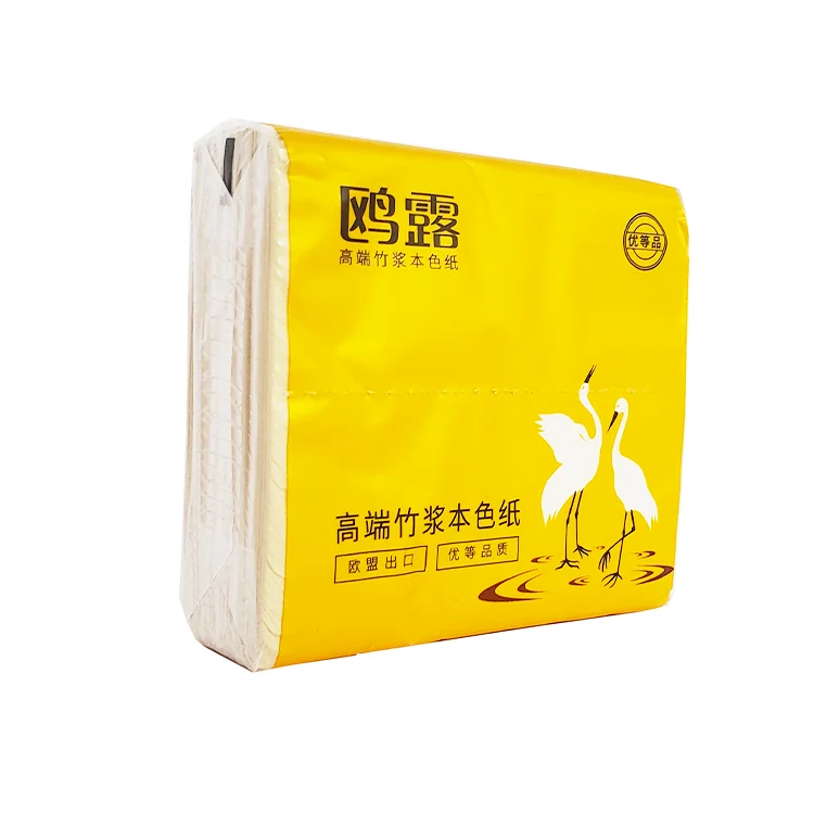 Hot Selling Eco Friendly Tissue 2-4 Ply Unbleached Custom logo Facial Tissue Paper