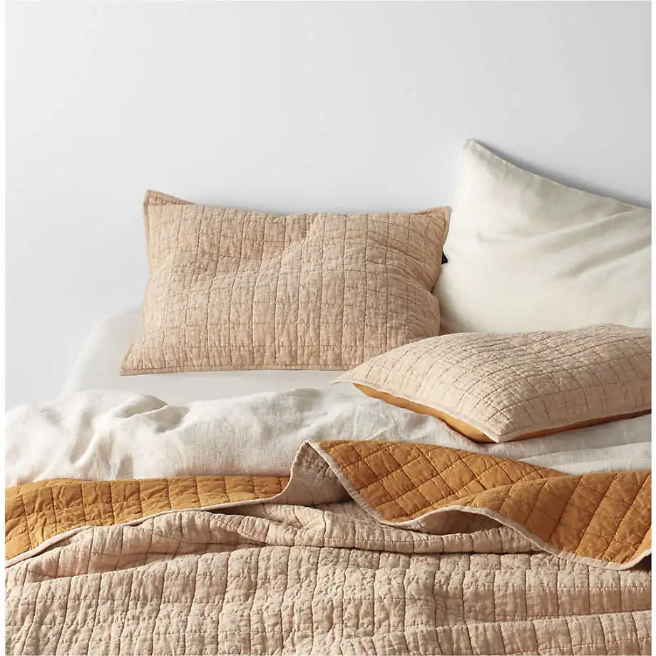 Customized luxury flax linen bedding linen duvet bedspreads set quilted duvet bedding set comforter sets bedding luxury