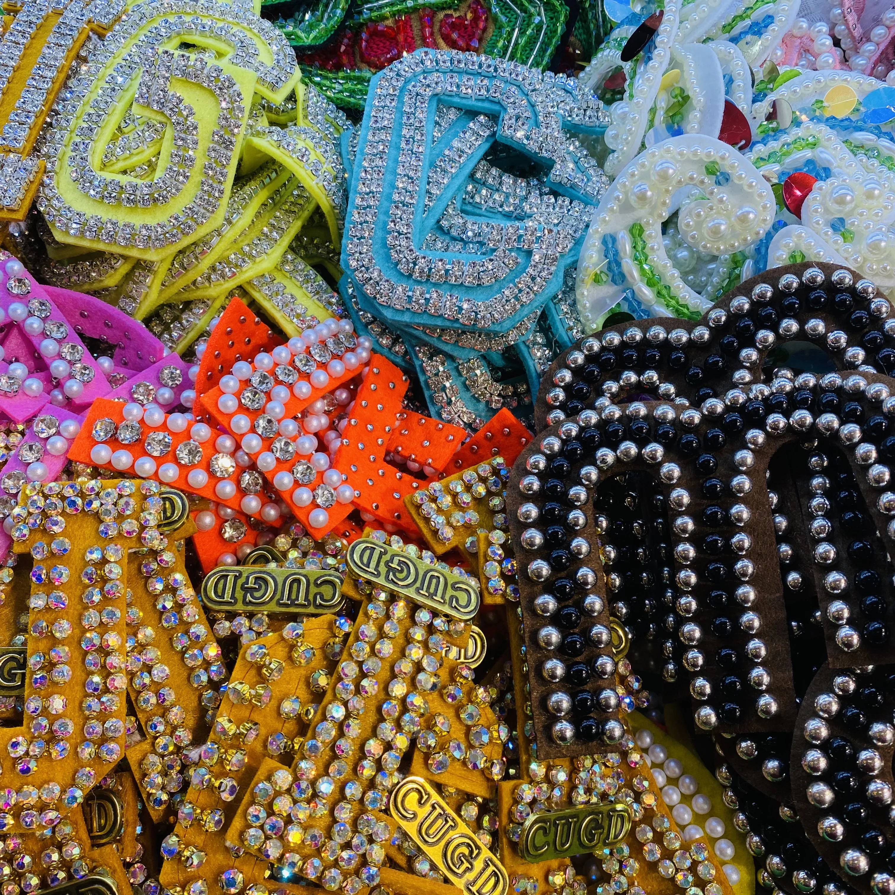 Handmade Badges and Appliques from Famous Brands Stock Logo Patches for Custom Designs