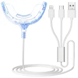 Home Use Teeth Whitening Tray Teeth Whitening Gels Kit Set with Led Light Professional Home Teeth Bleaching Kit