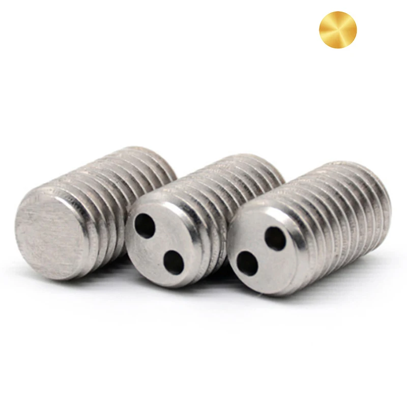 Flat point hollow hexagon set screw with Stainless steel 316 material