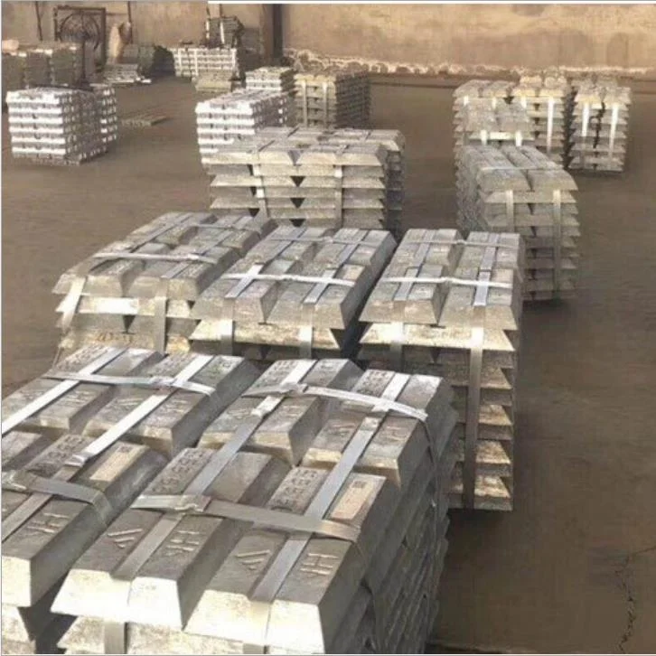 China manufacture hot sell 99.9% Min Antimony Ingot
