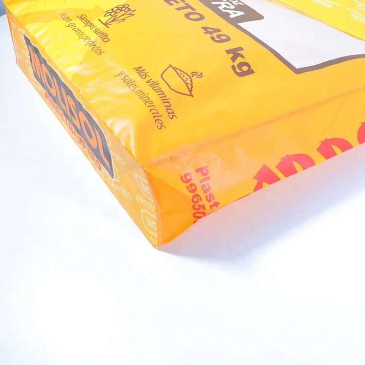 Square bottom rice packaging bag 5kg 10kg,25kg 50kg woven bag for rice,49kg pp rice sack bag