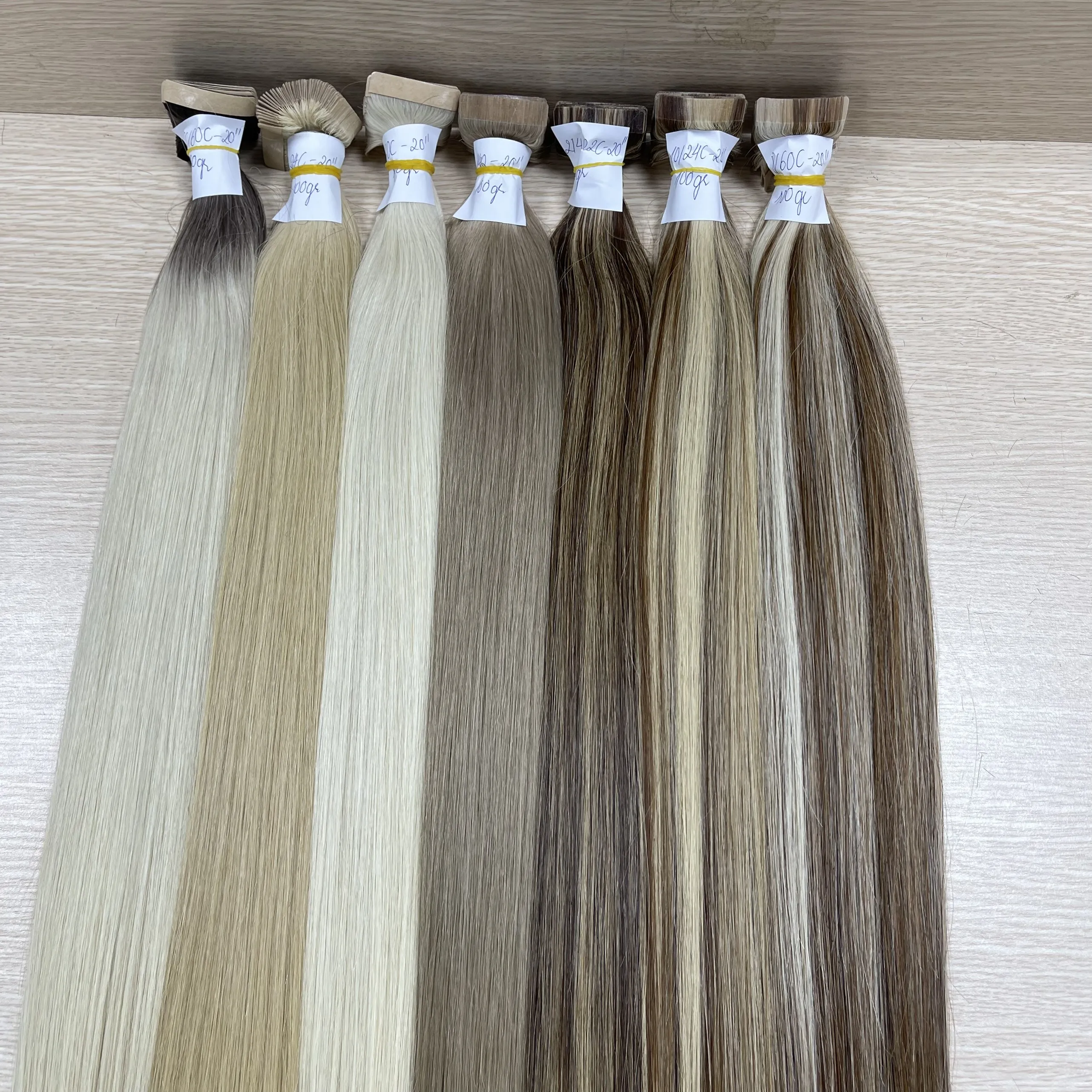 Wholesale Vietnamese Virgin Hair Nice Straight Kinky Straight Styles Dyed in Brown Light Brown Hair Colors Made from Human Hair