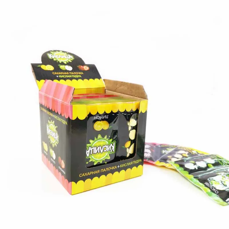 Sour Powder Candy With Press Candy Tablet Sweet Fruit Flavor Candy 15g 2 in 1 in bag