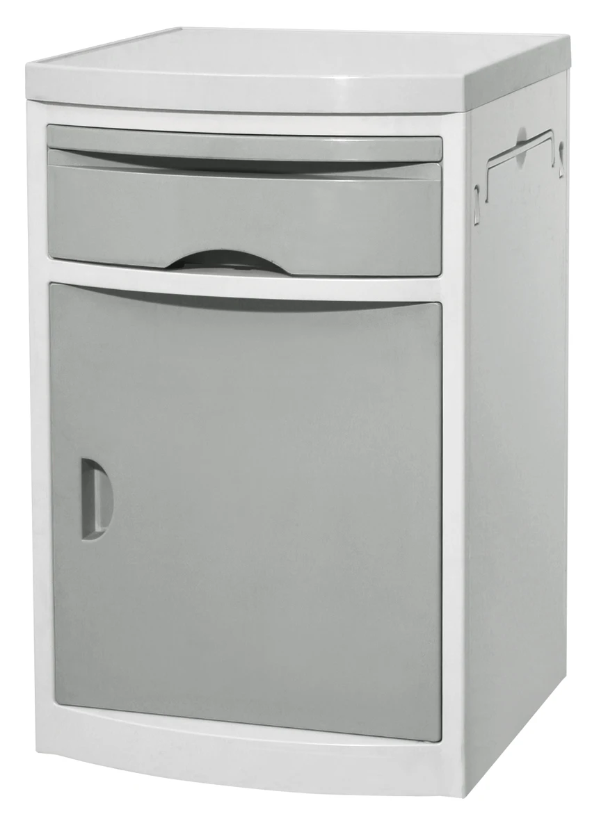 YFZ018 Hospital Bed ABS Bedside Cabinet And Table