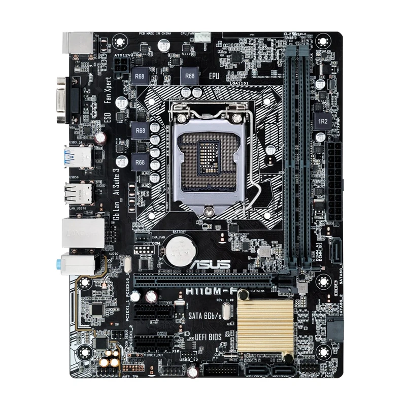 H110M-F FOR ASUS LGA1151 Intel H110 2xDDR4 DIMM Micro ATX form factor
