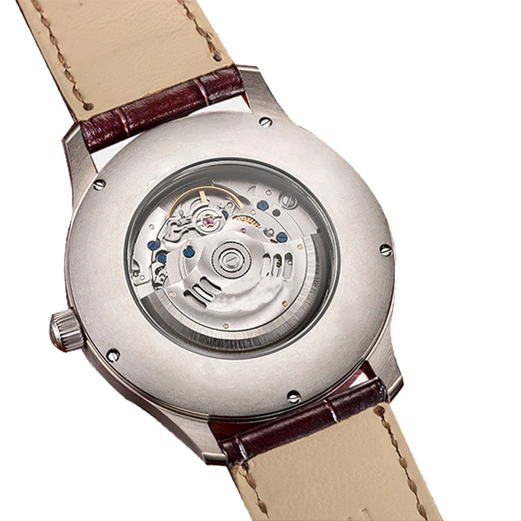 Mexda Custom Logo 10atm Water Resistant Watches Automatic Men Leather Watch Classic Orologio Relojes Hombre Montre Homme