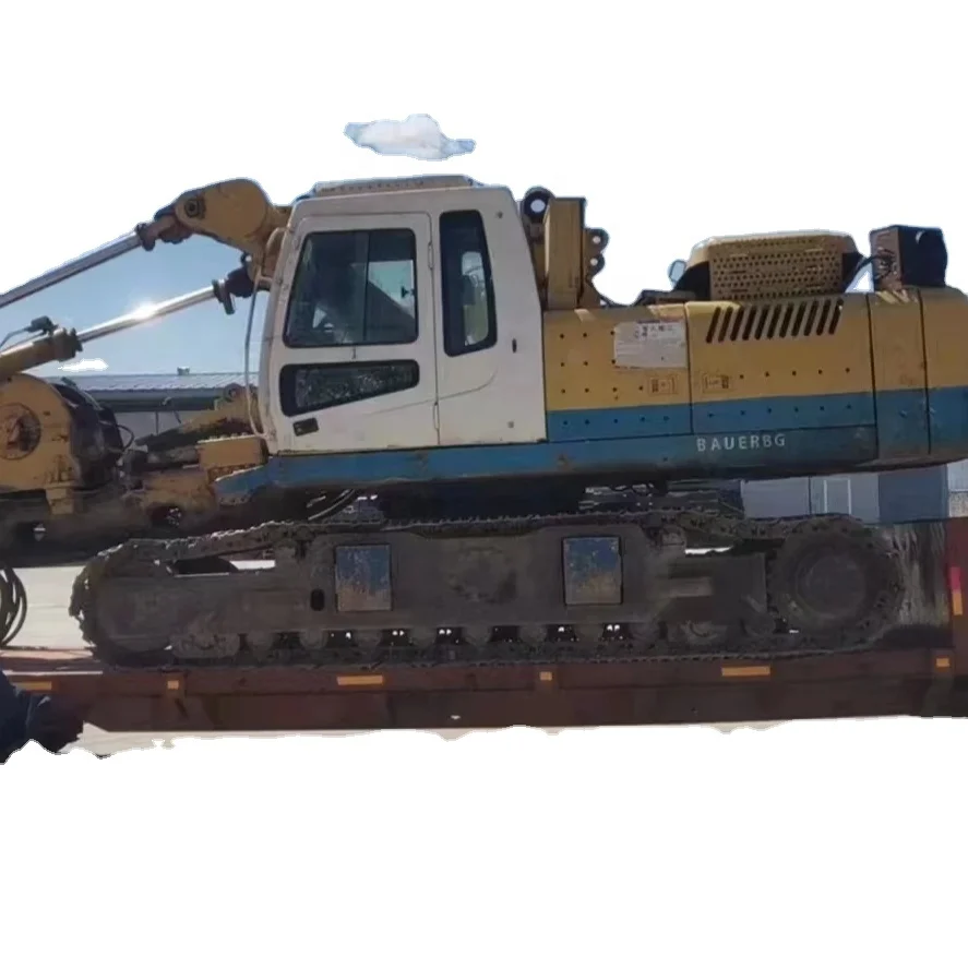 Высококачественное инженерное оборудование BAUER BG25C роторная буровая установка б/у гидравлическая свайная Машина Б/у роторные фрезерные машины