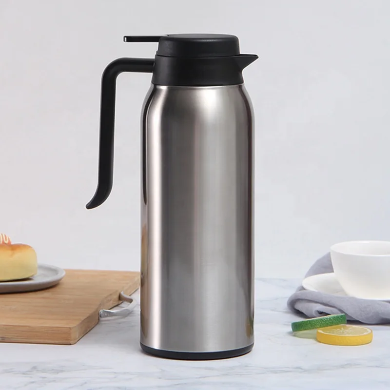 Double Wall Vacuum Insulation Thermal Coffee Carafe Home Water Pot Thermal Hot Water Jugs Stainless Steel sharping pot