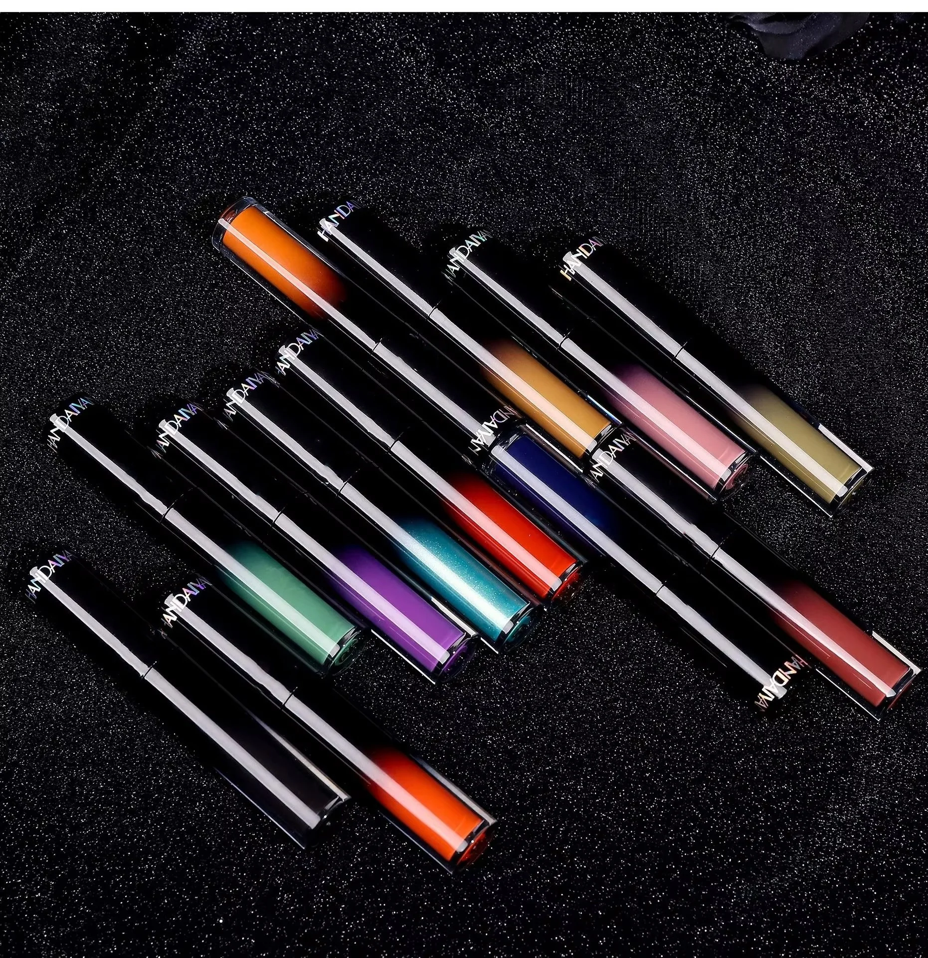 New Gothic Style Matte Lip Gloss European and American Style Goth Lip Gloss Halloween Lipstick