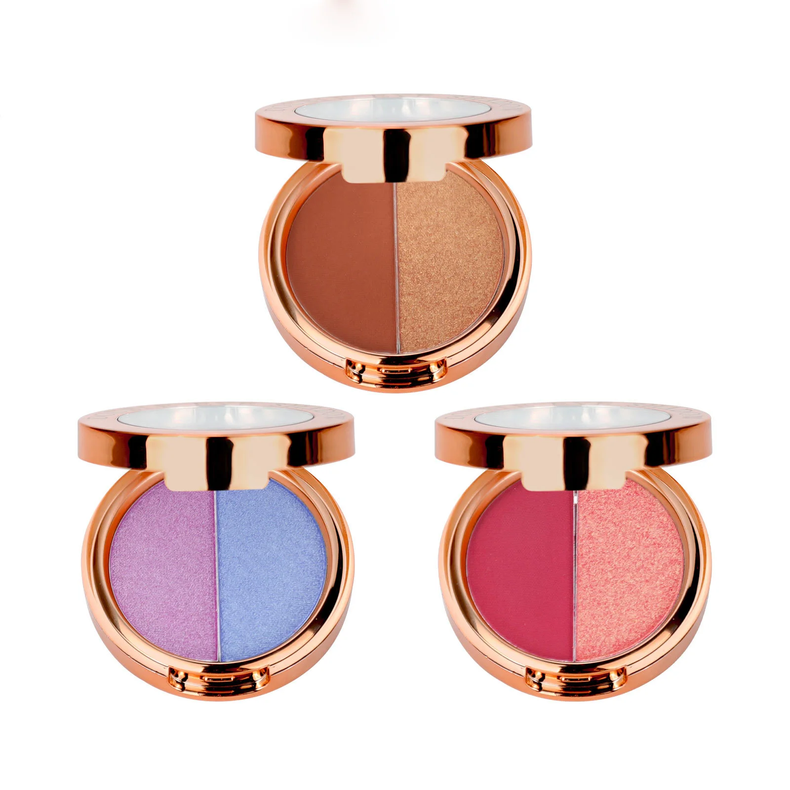 High Pigment 15 Colors Powder Duochrome Pigment Chameleon Color Eyeshadow Pressed Wholesale