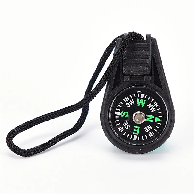 Colorful Mini Compasses for Camping Hiking Outdoor  Adventures Bulk Compass Cord Pocket Sized Party Favors