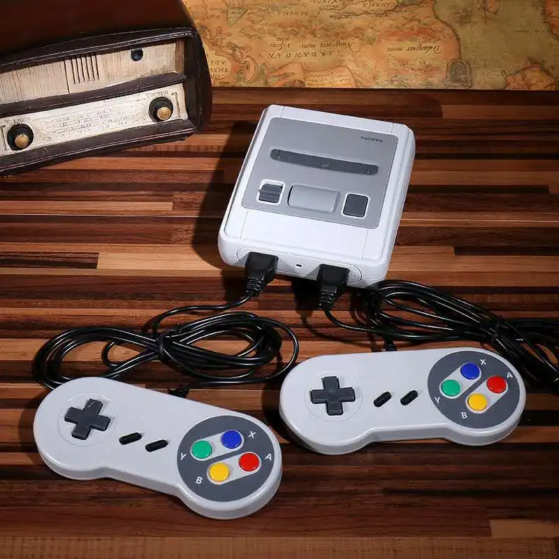 Мини для SNES супер Nintendo Style консоль видеоигр 620 встроенных игр