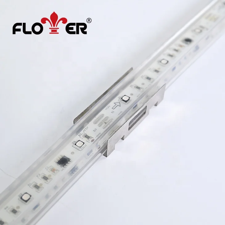 DMX512 Addressable LED Pixel RGB Smart led Strip Light for facade building use