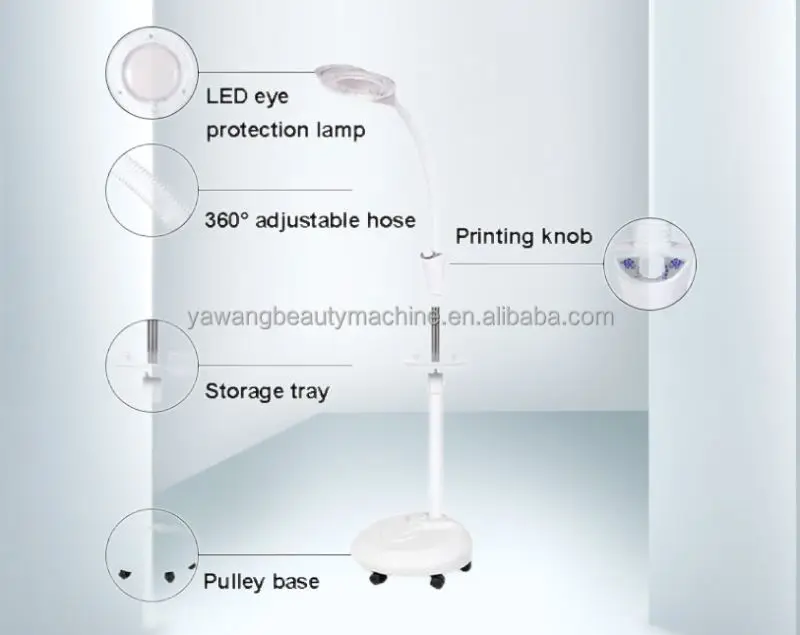 ABS Material Glass Led Magnifying Magnifier With Light Lamp
