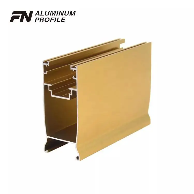 Industrial Anodizing Finish Golden Color Doors And Windows For Aluminum Extrusion Profiles