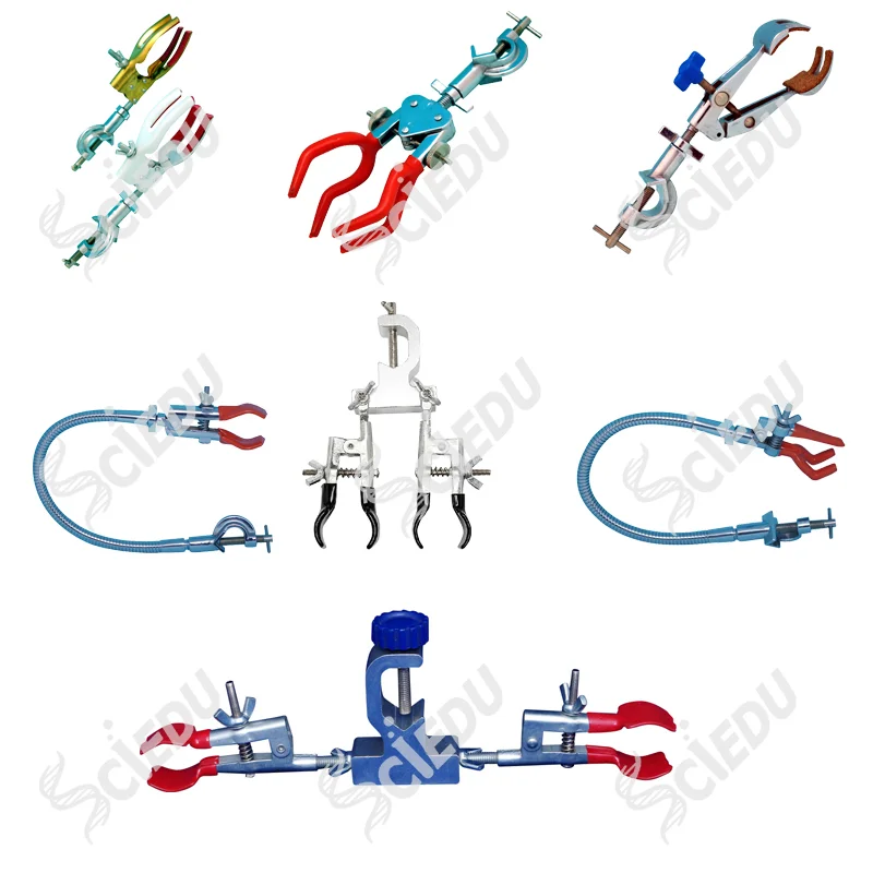 Wholesale price Lab Supplies Laboratory Stands And Clamps Metal/Al Alloy/Plastic-Coated/Chrome plated Cross Clamps For Lab Stand