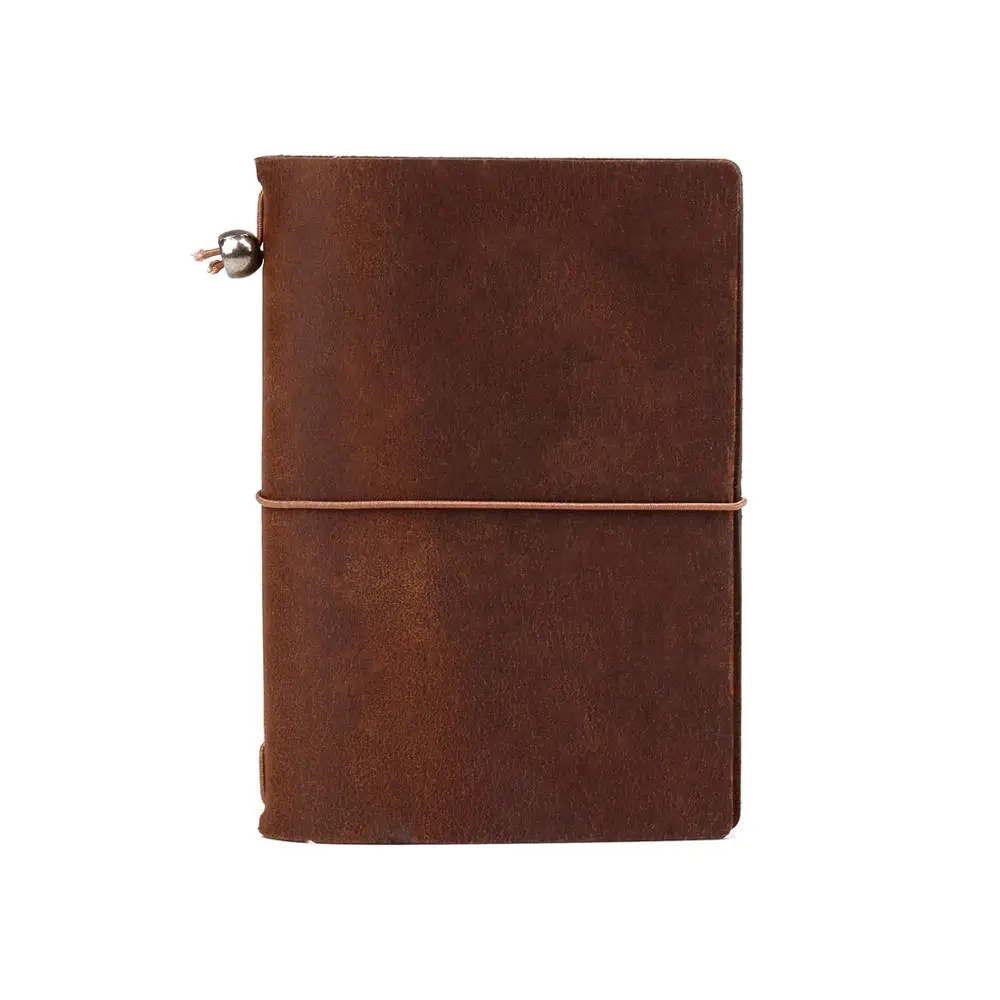 A5 soft cover genuine leather notebook custom journals and plannenrs customize