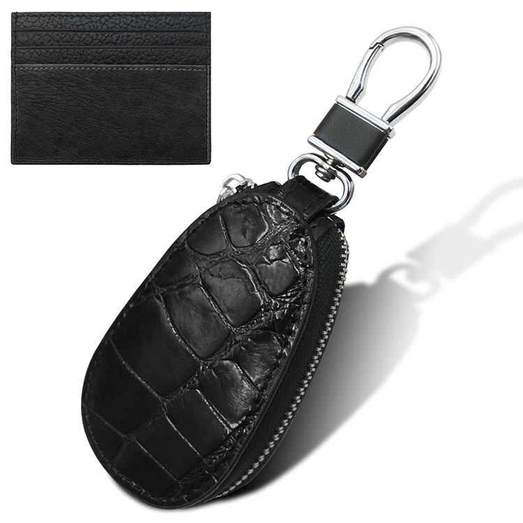 New Arrival High Quality Genuine Leather Croc Grain  Car Key Case