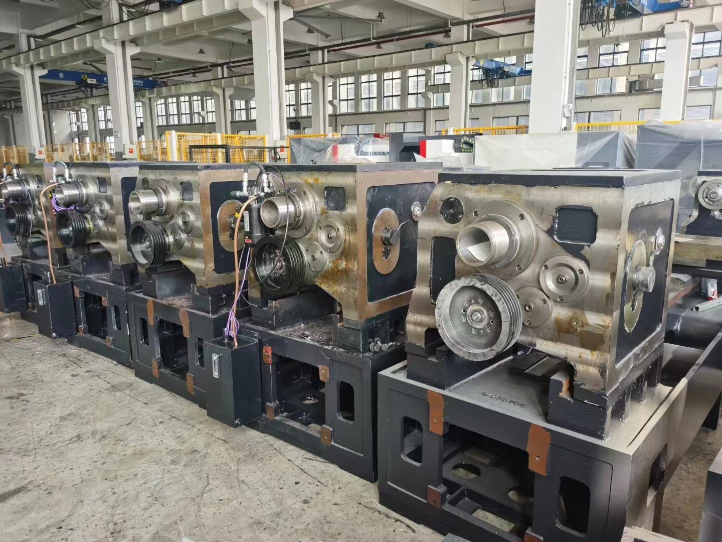 Electric Motor Parts Machining Flat CNC Lathe CNC Horizontal Lathe for Marine Propeller