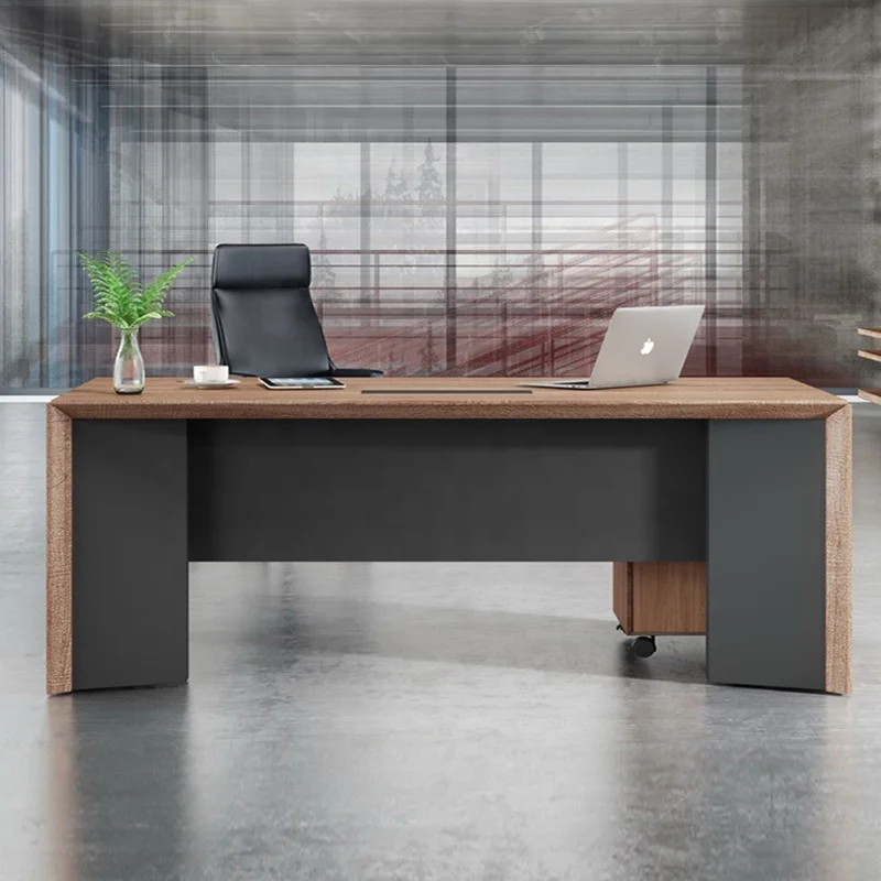 Офисная мебель в промышленном стиле стол руководителя WESOME деревянная коммерческая современная для кабинета раздвижная