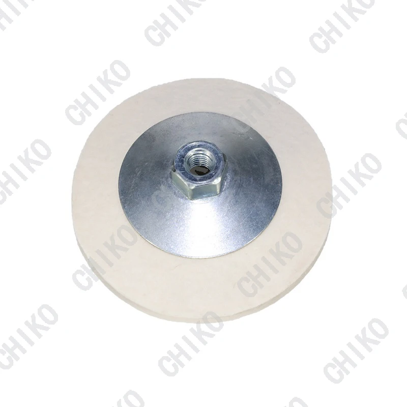 Bowl shape wool adrasive tools mirror polishing angle grinder felt disc metal backing plate wool grinding disc