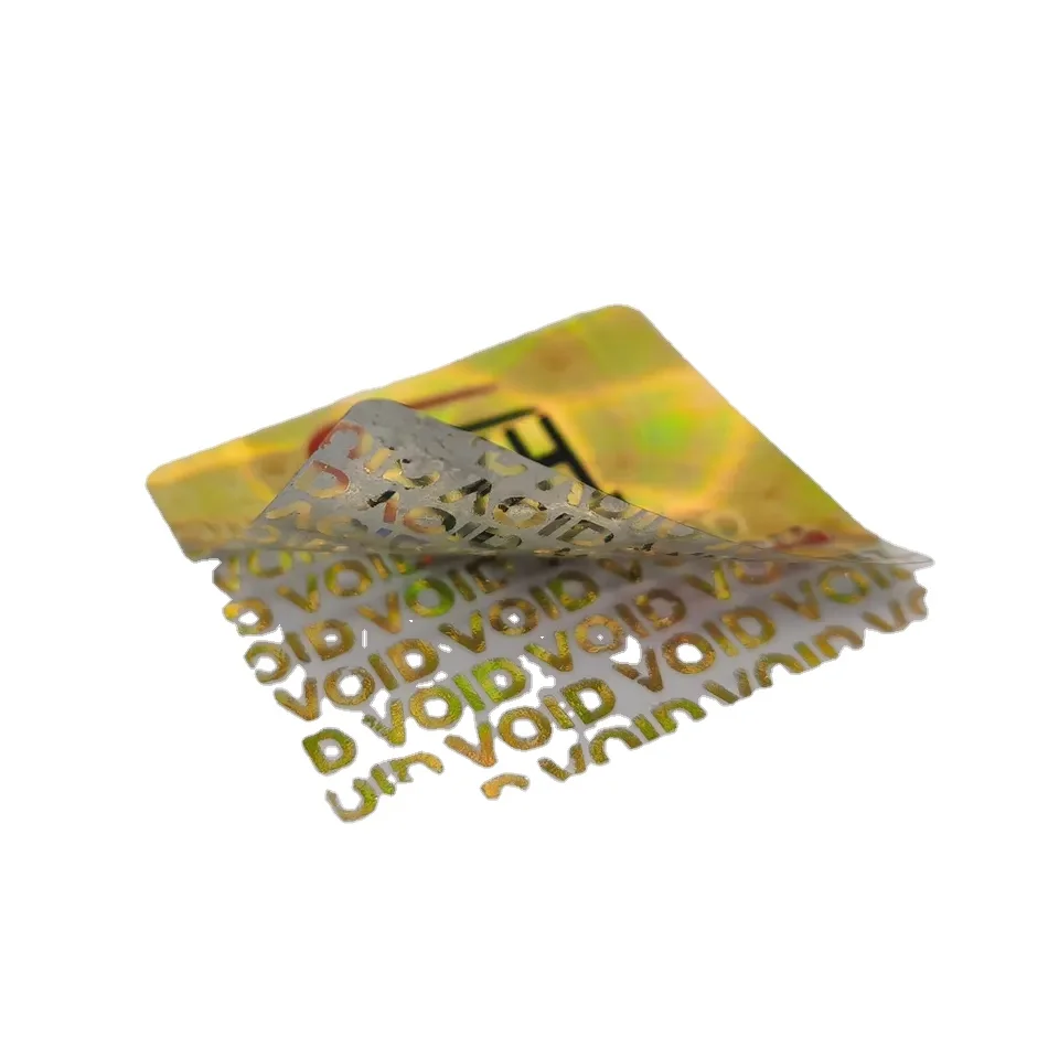 Blue VOID Opened Partial Transfer Sealing Label Tamper Evident Void Sticker