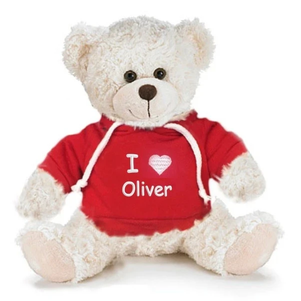 Professional Manufacture Quality Popular Product Custom Made with Hoody Sweater New Valentine Plush Bear Toys
