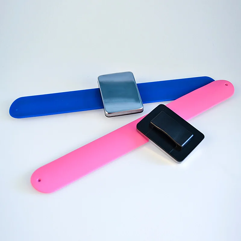 Customized Salon Hairdressing Magnet Slap Bracelet Rubber Magnetic Wrist Band