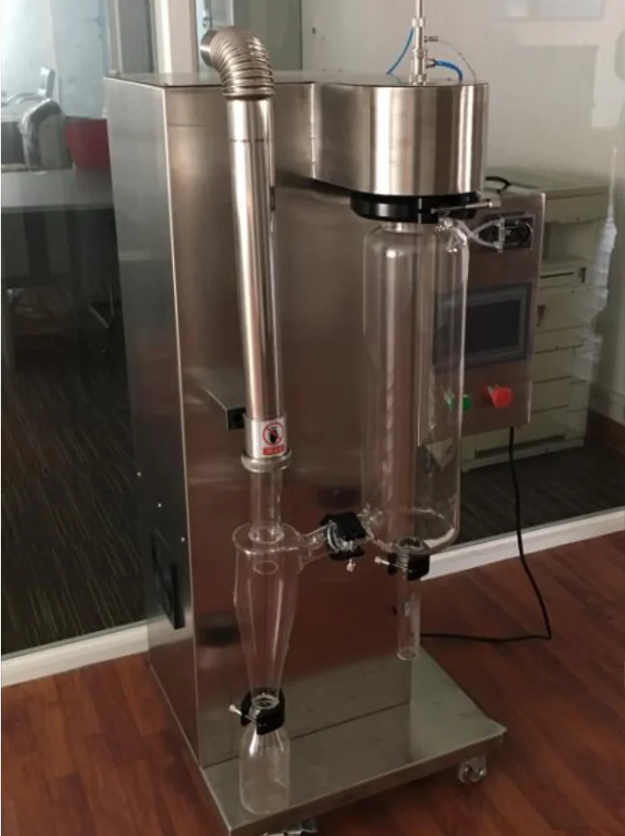 Spray dryer machine for chemical food powder with vacuum pump