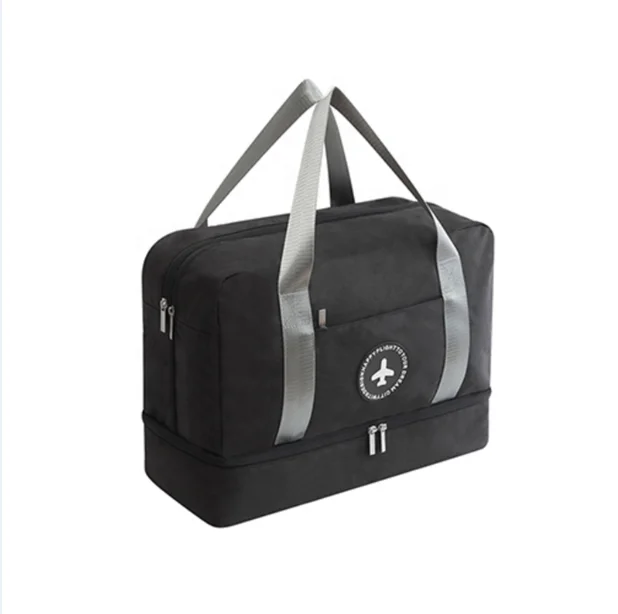 Сумка для багажа из полиэстера с логотипом на заказ, сумка для путешествий на открытом воздухе, для сухого и влажного полета, сумка для путешествий с отделением для обуви