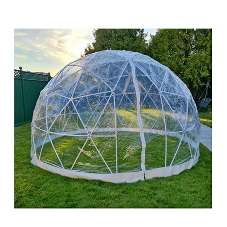 3m/3.6m/4m Transparent Igloo Dome Tent for Restaurant and Garden House with Steel Bars