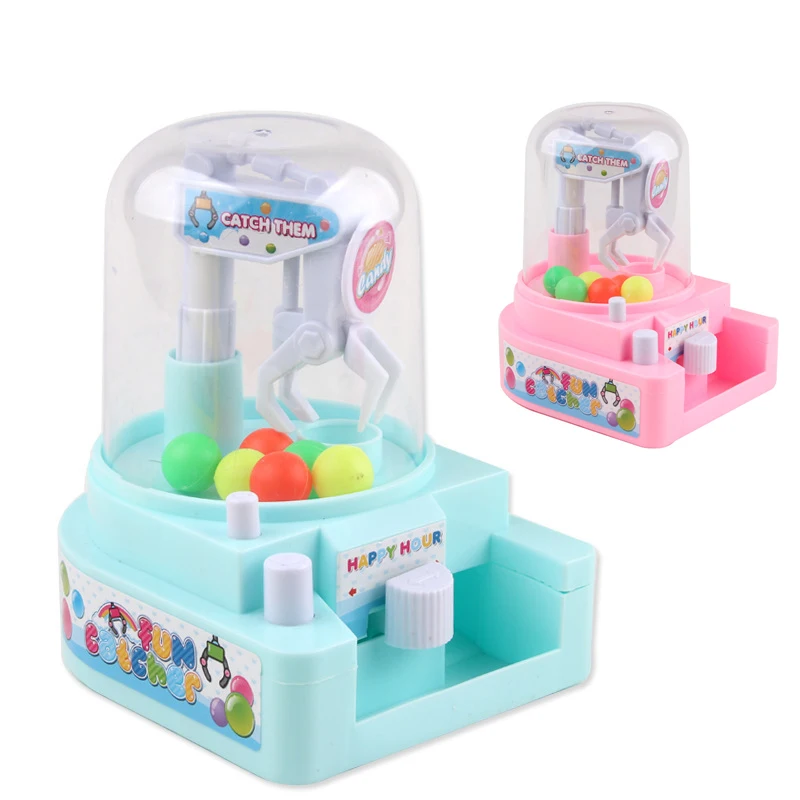 Simulation Small Catching Candy Clips Machine Interactive Manual Mini Educational Boys Girls Desktop Toys (1600495176120)