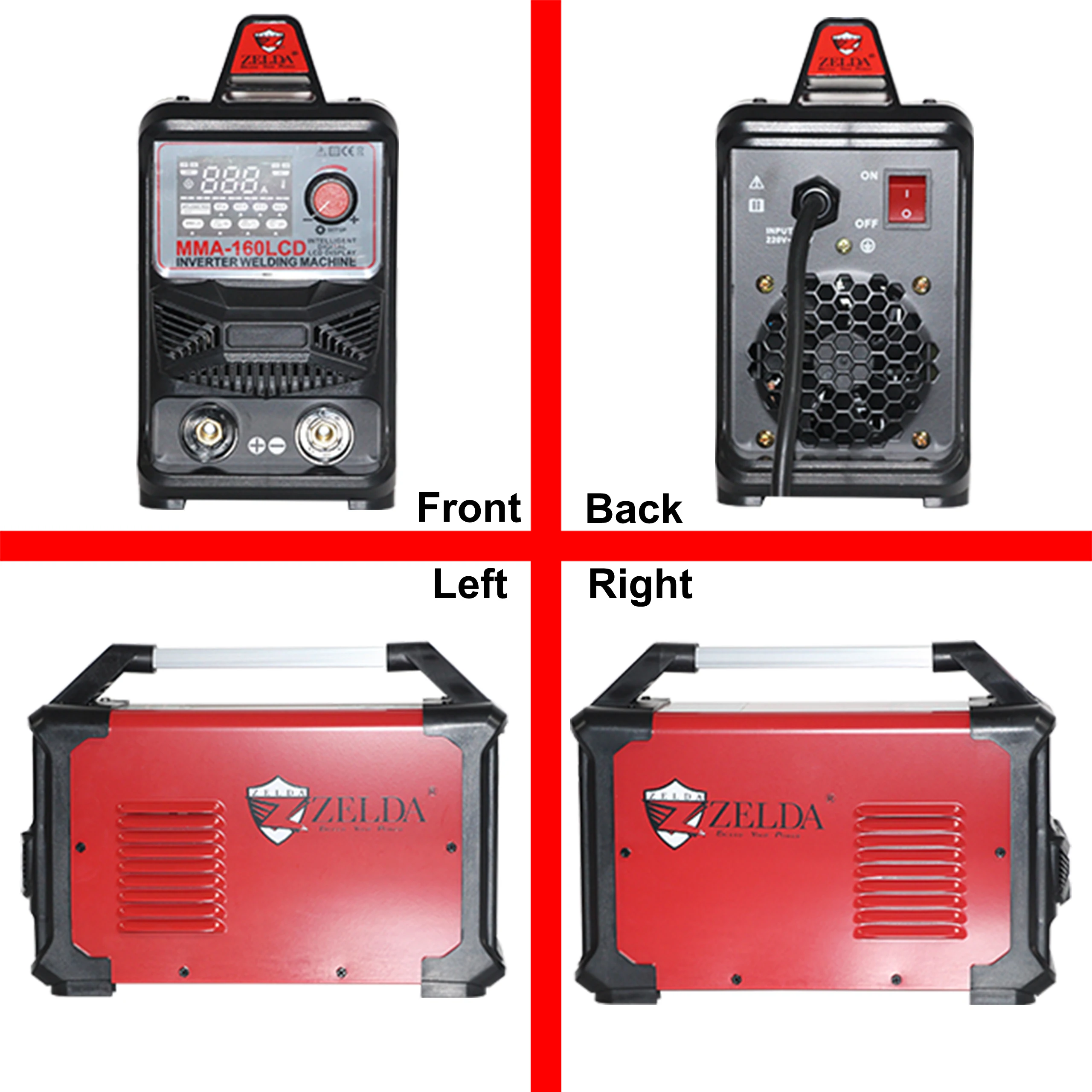 Portable 160amp 220V Mini MMA Welder Inverter IGBT with DC Motor for Home Use & Construction New and Used Condition