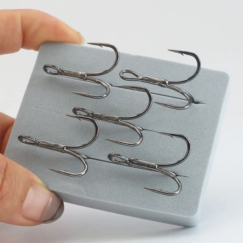High carbon steel 1#-12# sea fishing hook 2X octopus squid hook Three Triple Strong Fishing Hook