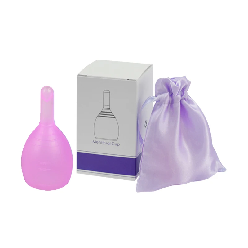 New Design Copa Menstrual Certificada Foldable Silicone Menstrual Cup with Drain