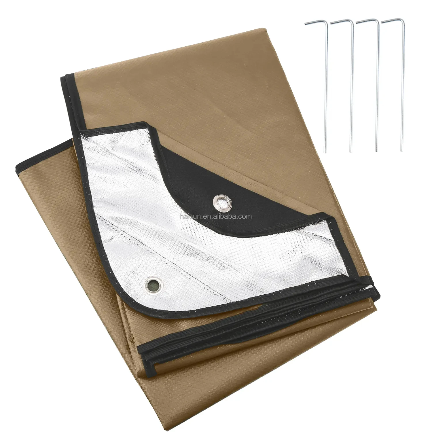 OEM Waterproof Insulated Tarp Reflective Blanket Tarp Space Blankets Survival Thermal Blanket for Hiking Camping