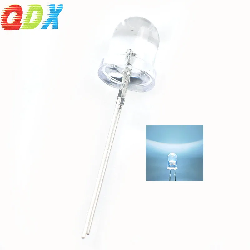 China Factory sales  led diode 8mm  white hair white diffused super bright   LED Encapsulation Series led module 500pcs/bag