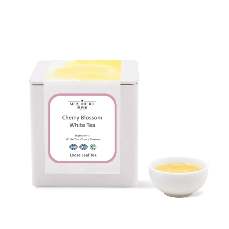 European Standard Cherry blossom blended tea Sakura Flavored White Tea in loose wholesale (1600266967634)