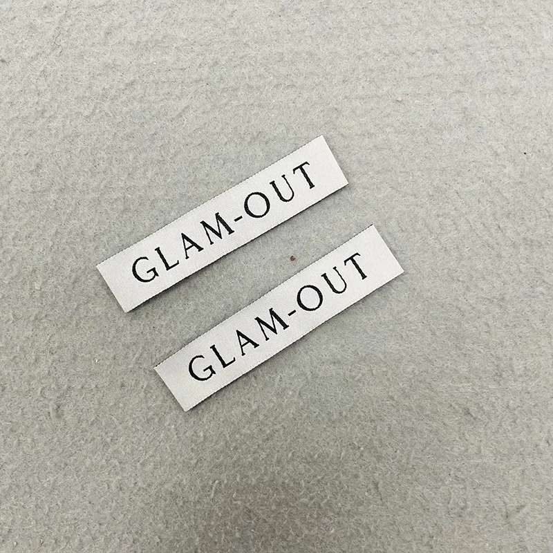 Wholesale Custom Logo Cloth Tags Garment Woven Label Fabric Sew On Soft Woven Labels For Clothing