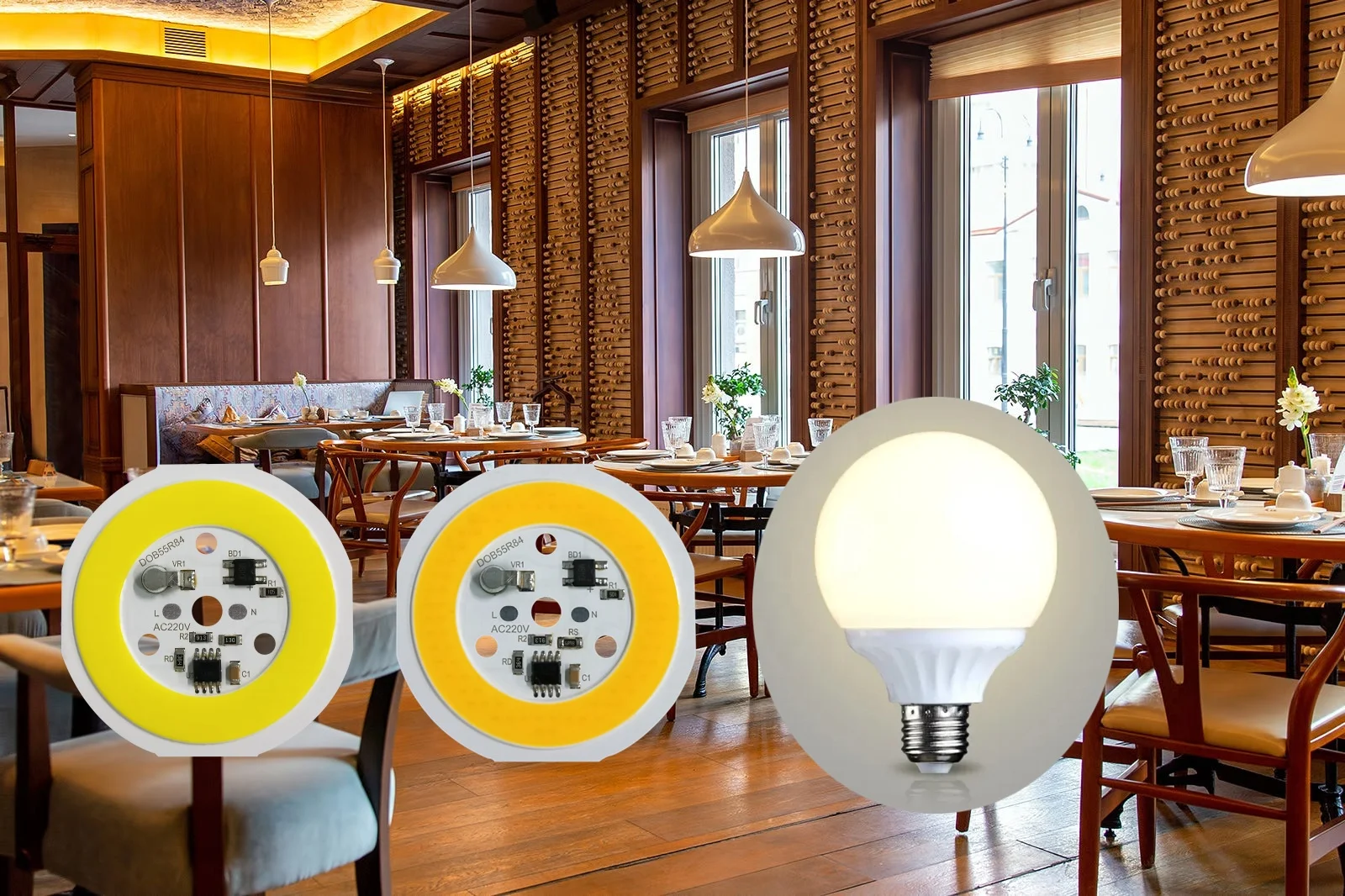 Newspectrum LED Light Chip 220V 15W LED COB With Driver White COB LED Bulb Components AC COB Module