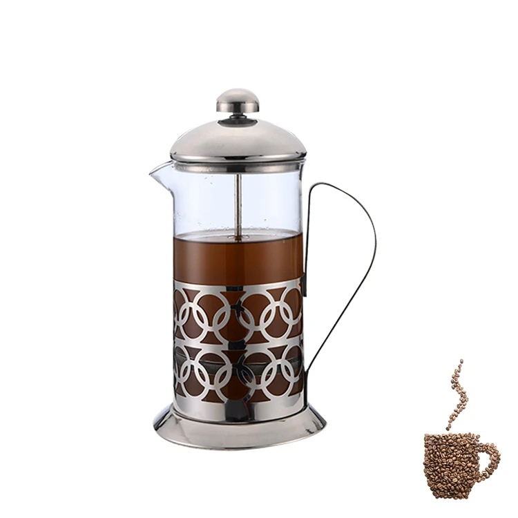 
Кофеварка из нержавеющей стали с французским прессом, 600 мл 