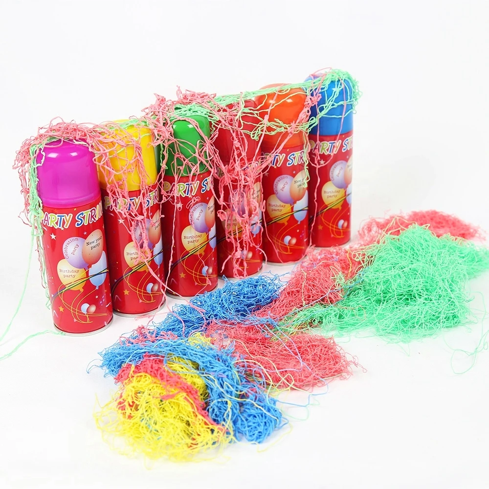 Promotional Price Crazy Party Supply Can Colorful Silly String Spray For Sale